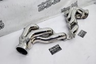 Steel Exhaust Headers AFTER Chrome-Like Metal Polishing - Stainless Steel Polishing - Exhaust Polishing Service - Header Polishing Service 