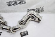 Steel Exhaust Headers AFTER Chrome-Like Metal Polishing - Stainless Steel Polishing - Exhaust Polishing Service - Header Polishing Service 