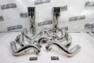 Stainless Steel Headers / Exhaust System AFTER Chrome-Like Metal Polishing - Stainless Steel Polishing - Exhaust Polishing Service