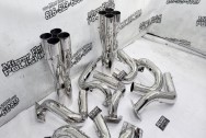 Stainless Steel Headers / Exhaust System AFTER Chrome-Like Metal Polishing - Stainless Steel Polishing - Exhaust Polishing Service