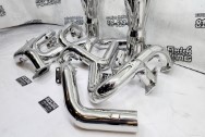Stainless Steel Headers / Exhaust System AFTER Chrome-Like Metal Polishing - Stainless Steel Polishing - Exhaust Polishing Service