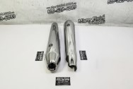 S&S Royal Enfield Interceptor 650 Stainless Steel Headers / Exhaust System AFTER Chrome-Like Metal Polishing - Stainless Steel Polishing - Exhaust Polishing Service