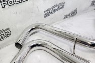 Borla Stainless Steel Exhaust System AFTER Chrome-Like Metal Polishing and Buffing Services / Restoration Services - Exhaust Polishing - Stainless Steel Polishing