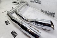 Borla Stainless Steel Exhaust System AFTER Chrome-Like Metal Polishing and Buffing Services / Restoration Services - Exhaust Polishing - Stainless Steel Polishing