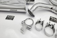 Magnaflow Stainless Steel Exhaust System AFTER Chrome-Like Metal Polishing and Buffing Services / Restoration Services - Exhaust Polishing - Stainless Steel Polishing