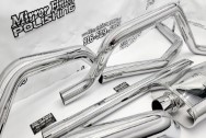 Magnaflow Stainless Steel Exhaust System AFTER Chrome-Like Metal Polishing and Buffing Services / Restoration Services - Exhaust Polishing - Stainless Steel Polishing