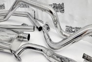 Magnaflow Stainless Steel Exhaust System AFTER Chrome-Like Metal Polishing and Buffing Services / Restoration Services - Exhaust Polishing - Stainless Steel Polishing