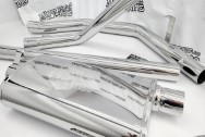 Magnaflow Stainless Steel Exhaust System AFTER Chrome-Like Metal Polishing and Buffing Services / Restoration Services - Exhaust Polishing - Stainless Steel Polishing