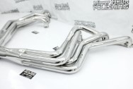 Stainless Steel Exhaust Headers AFTER Chrome-Like Metal Polishing - Stainless Steel Polishing - Headers Polishing Service