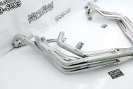 Stainless Steel Exhaust Headers AFTER Chrome-Like Metal Polishing - Stainless Steel Polishing - Headers Polishing Service