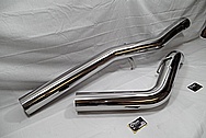 2015 Chevy 2500HD Turbo Diesel 304 Stainless Steel Exhaust System AFTER Chrome-Like Metal Polishing and Buffing Services / Restoration Services 