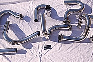 Steel V8 Header Exhaust System AFTER Chrome-Like Metal Polishing and Buffing Services