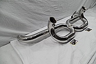 2004-2008 Lamborghini Gallardo stainless steel Exhaust AFTER Chrome-Like Metal Polishing and Buffing Services / Restoration Services 