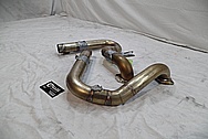 Stainless Steel Exhaust Pipes BEFORE Chrome-Like Metal Polishing and Buffing Services / Restoration Services