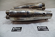 Borla Stainless Steel Exhaust Muffler / Pipes BEFORE Chrome-Like Metal Polishing - Stainless Steel Polishing Services