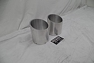 Aluminum Vehicle Exhaust Tips BEFORE Chrome-Like Metal Polishing - Aluminum Polishing 