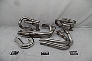 Stainless Steel Exhaust Headers BEFORE Chrome-Like Metal Polishing - Stainless Steel Polishing - Exhaust Header Polishing 