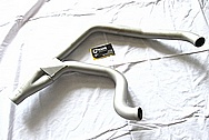 Stainless Steel Custom Motorcycle Exhaust Piping BEFORE Chrome-Like Metal Polishing and Buffing Services