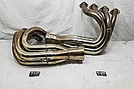 Stainless Steel Headers BEFORE Chrome-Like Metal Polishing and Buffing Services / Restoration Services - Exhaust Polishing - Header Polishing 