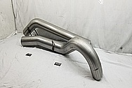 409 Stainless Steel Truck Exhaust System BEFORE Chrome-Like Metal Polishing and Buffing Services / Restoration Services - Exhaust Polishing - Stainless Steel Polishing 