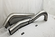 409 Stainless Steel Truck Exhaust System BEFORE Chrome-Like Metal Polishing and Buffing Services / Restoration Services - Exhaust Polishing - Stainless Steel Polishing 