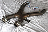 Ford Mustang Cobra Stainless Steel Bassani X-Pipe Exhaust System BEFORE Chrome-Like Metal Polishing and Buffing Services