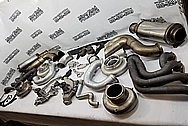 Stainless Steel Exhaust System Pipes BEFORE Chrome-Like Metal Polishing - Stainless Steel Polishing