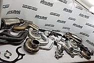 Stainless Steel Exhaust System Pipes BEFORE Chrome-Like Metal Polishing - Stainless Steel Polishing