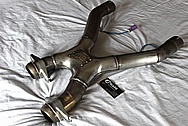 Ford Mustang Cobra Stainless Steel Bassani X-Pipe Exhaust System BEFORE Chrome-Like Metal Polishing and Buffing Services
