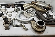 Stainless Steel Exhaust System Pipes BEFORE Chrome-Like Metal Polishing - Stainless Steel Polishing