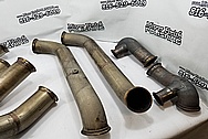 Stainless Steel Exhaust System Pipes BEFORE Chrome-Like Metal Polishing - Stainless Steel Polishing