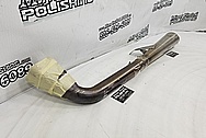 Stainless Steel Motorcycle Exhaust System BEFORE Chrome-Like Metal Polishing and Buffing Services - Stainless Steel Polishing