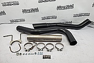 2019 Chevy 2500 HD Steel Exhaust Sytem BEFORE Chrome-Like Metal Polishing and Buffing Services - Stainless Steel Polishing