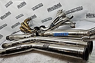 Stainless Steel Boat Exhaust Headers / Exhaust Pipe Project BEFORE Chrome-Like Metal Polishing and Buffing Services - Stainless Steel Polishing - Boat Polishing 