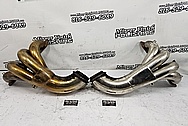 Stainless Steel Boat Exhaust Headers / Exhaust Pipe Project BEFORE Chrome-Like Metal Polishing and Buffing Services - Stainless Steel Polishing - Boat Polishing 