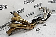 Stainless Steel Boat Exhaust Headers / Exhaust Pipe Project BEFORE Chrome-Like Metal Polishing and Buffing Services - Stainless Steel Polishing - Boat Polishing 