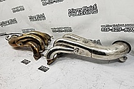 Stainless Steel Boat Exhaust Headers / Exhaust Pipe Project BEFORE Chrome-Like Metal Polishing and Buffing Services - Stainless Steel Polishing - Boat Polishing 