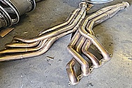 Stainless Steel Exhaust System Project BEFORE Chrome-Like Metal Polishing and Buffing Services - Stainless Steel Polishing - Exhaust / Muffler Polishing 