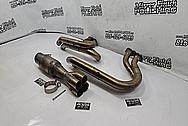 Steel Exhaust Sytem / Headers Project BEFORE Chrome-Like Metal Polishing and Buffing Services / Restoration Services - Steel Polishing