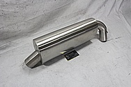 Buell XB Stainless Steel Motorcycle Muffler BEFORE Chrome-Like Metal Polishing and Buffing Services / Restoration Services 