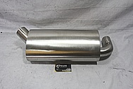 Buell XB Stainless Steel Motorcycle Muffler BEFORE Chrome-Like Metal Polishing and Buffing Services / Restoration Services 