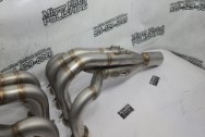 Stainless Steel Exhaust Header Project BEFORE Chrome-Like Metal Polishing and Buffing Services / Restoration Services - Stainless Steel Polishing - Exhaust Polishing - Header Polishing 