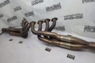 Stainless Steel Exhaust Header Project BEFORE Chrome-Like Metal Polishing and Buffing Services / Restoration Services - Stainless Steel Polishing - Exhaust Polishing - Header Polishing 