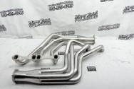 Stainless Steel Exhaust Headers BEFORE Chrome-Like Metal Polishing - Stainless Steel Polishing - Headers Polishing Service