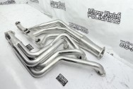 Stainless Steel Exhaust Headers BEFORE Chrome-Like Metal Polishing - Stainless Steel Polishing - Headers Polishing Service