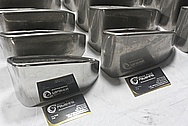 Stainless Steel Exhaust Tips BEFORE Chrome-Like Metal Polishing and Buffing Services / Restoration Services 