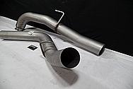 2015 Chevy 2500HD Turbo Diesel 304 Stainless Steel Exhaust System BEFORE Chrome-Like Metal Polishing and Buffing Services / Restoration Services 