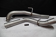 2015 Chevy 2500HD Turbo Diesel 304 Stainless Steel Exhaust System BEFORE Chrome-Like Metal Polishing and Buffing Services / Restoration Services 