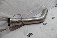 5" Stainless Steel Exhaust for Truck BEFORE Chrome-Like Metal Polishing and Buffing Services / Restoration Services