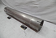 5" Stainless Steel Exhaust for Truck BEFORE Chrome-Like Metal Polishing and Buffing Services / Restoration Services